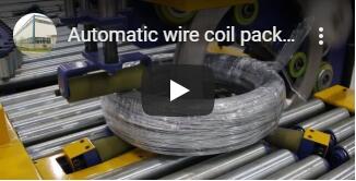 wire coil with conveyor packing machine